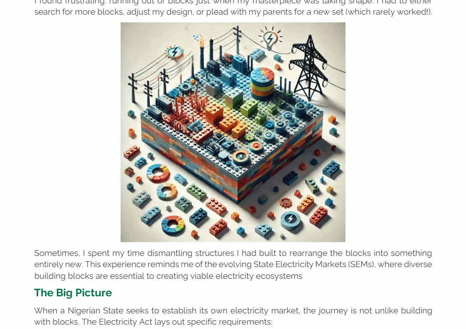 Transitioning to State Electricity Markets