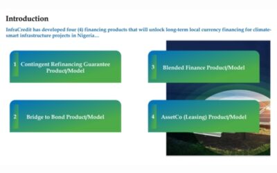 Potential Financing Models for Climate Smart Infrastructure Projects